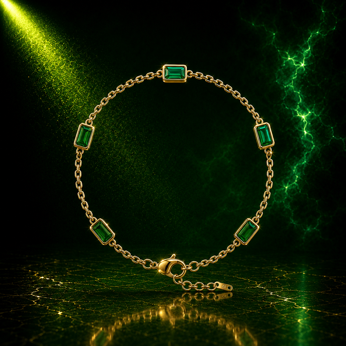 Emerald Link Bracelet