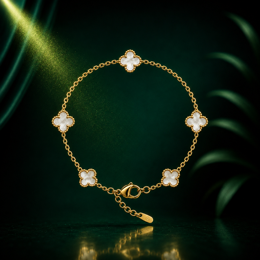 Pearl Clover Bracelet
