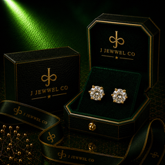Celeste Solitaire Stud Earrings