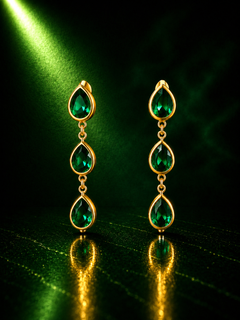 Emerald Rain Earrings