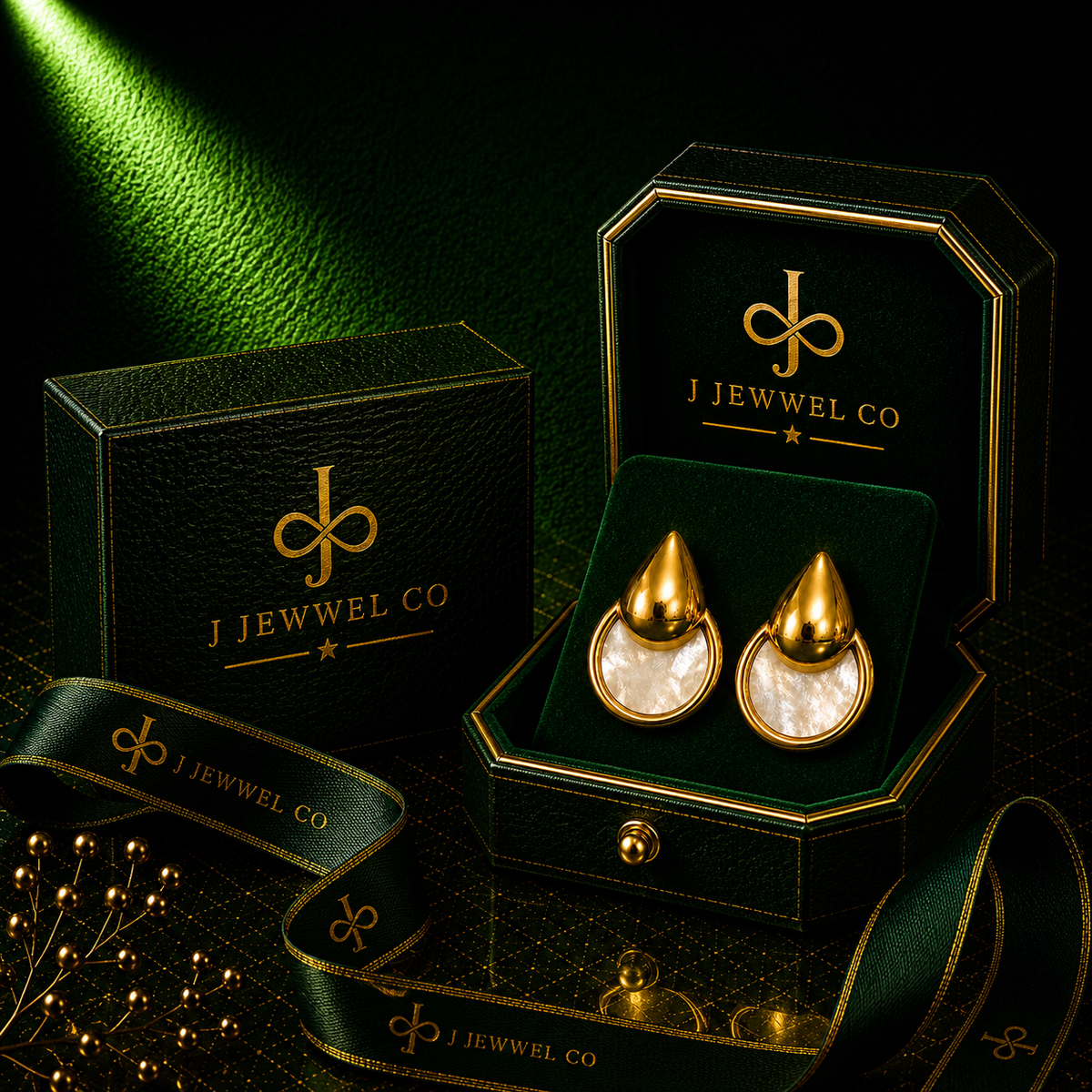 Golden Moon Earrings