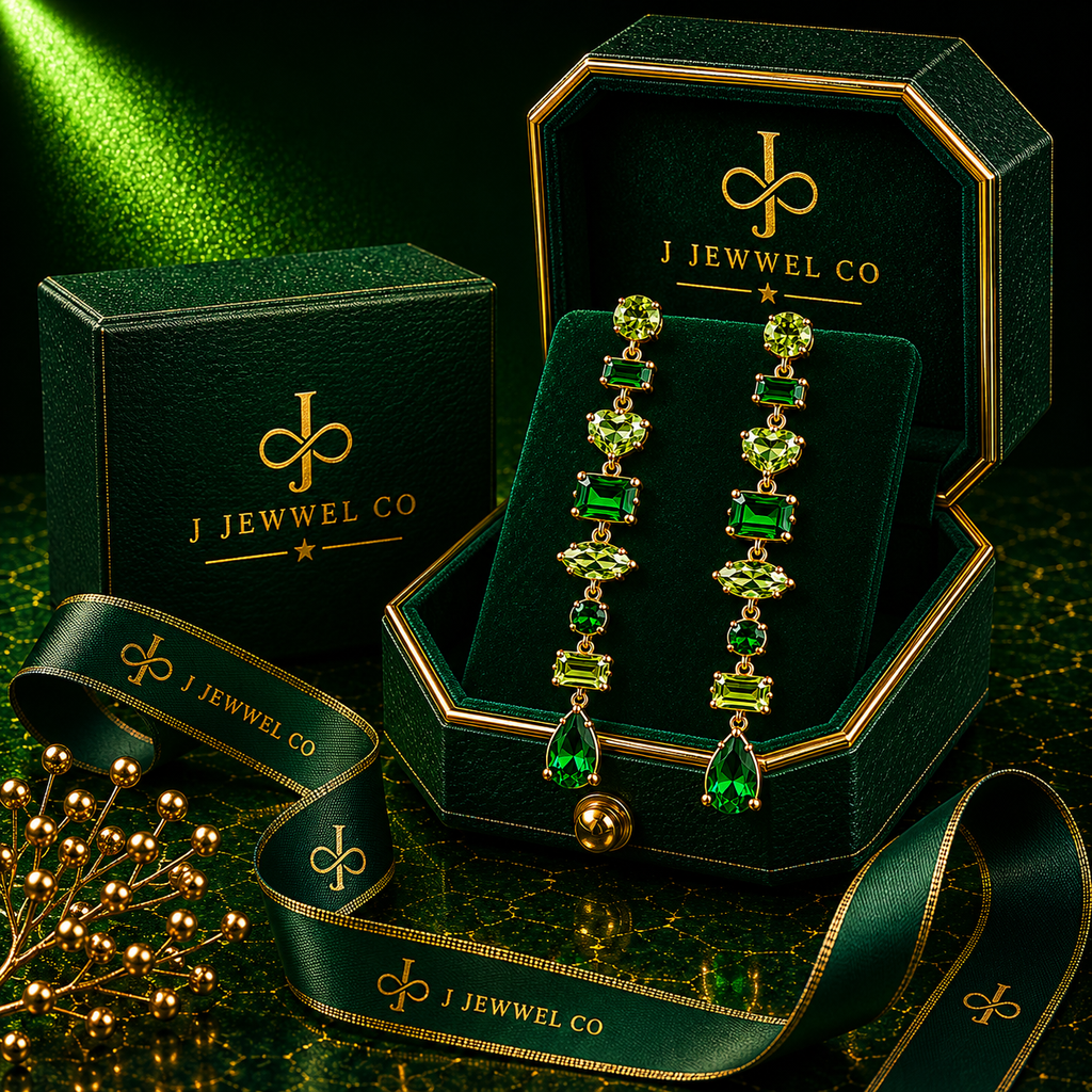 Emerald Cascade Earrings