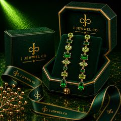 Emerald Cascade Earrings
