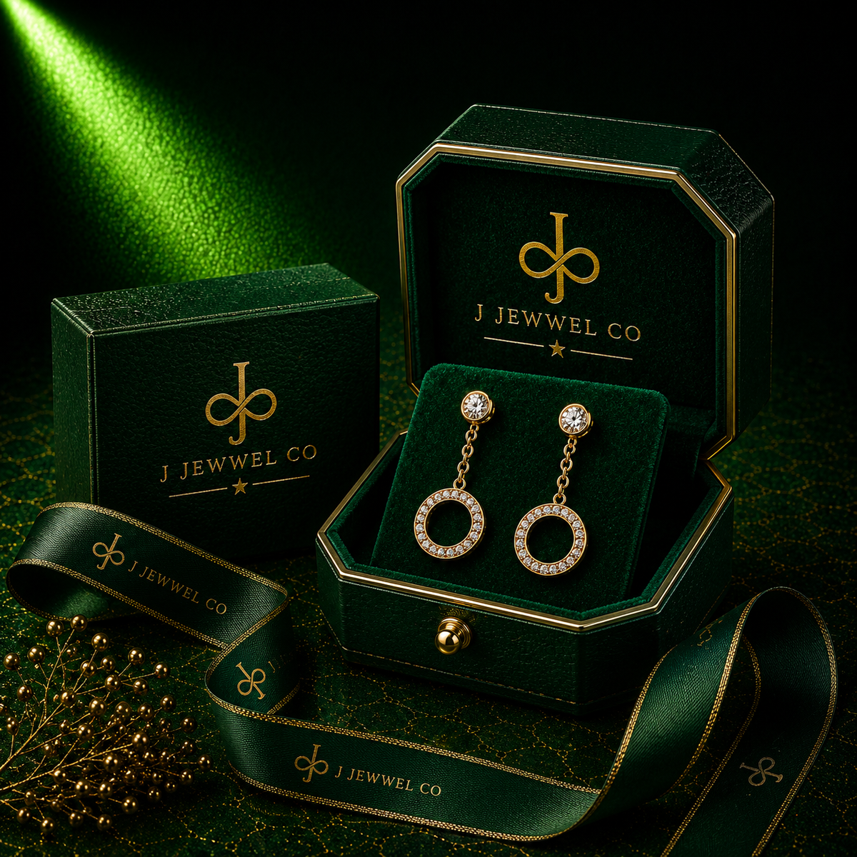 Halo Circle Earrings