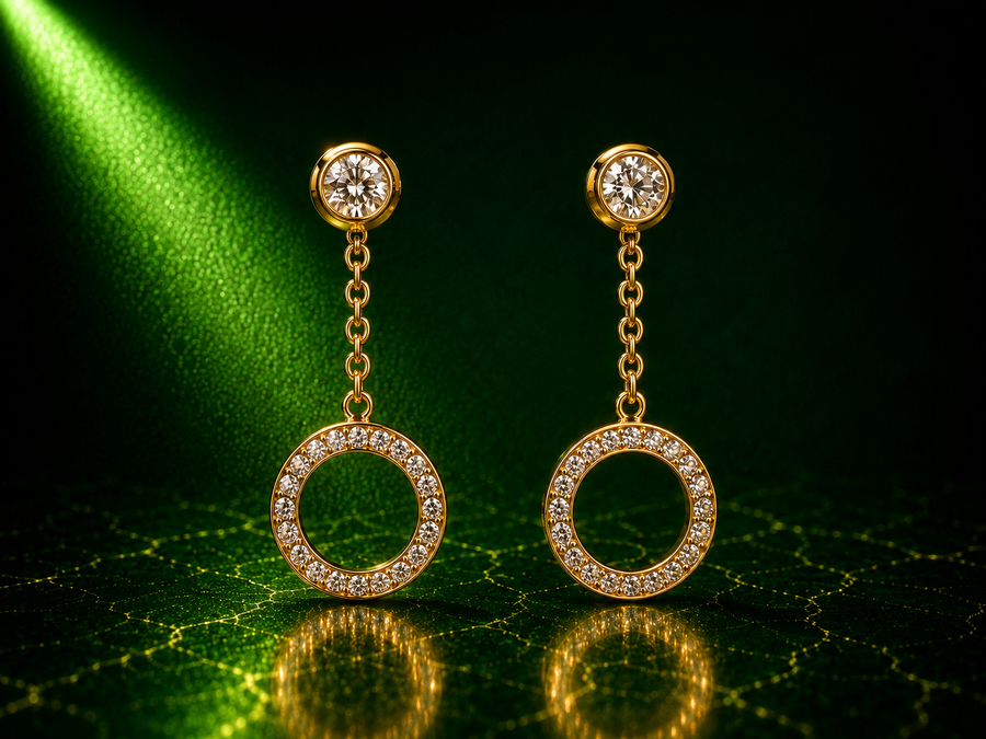 Halo Circle Earrings