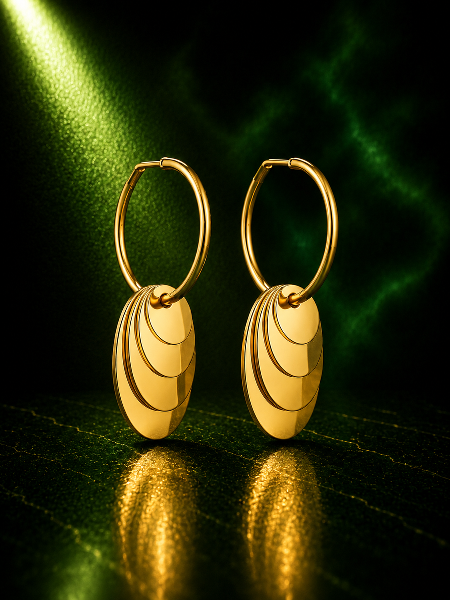 Golden Eclipse Earrings