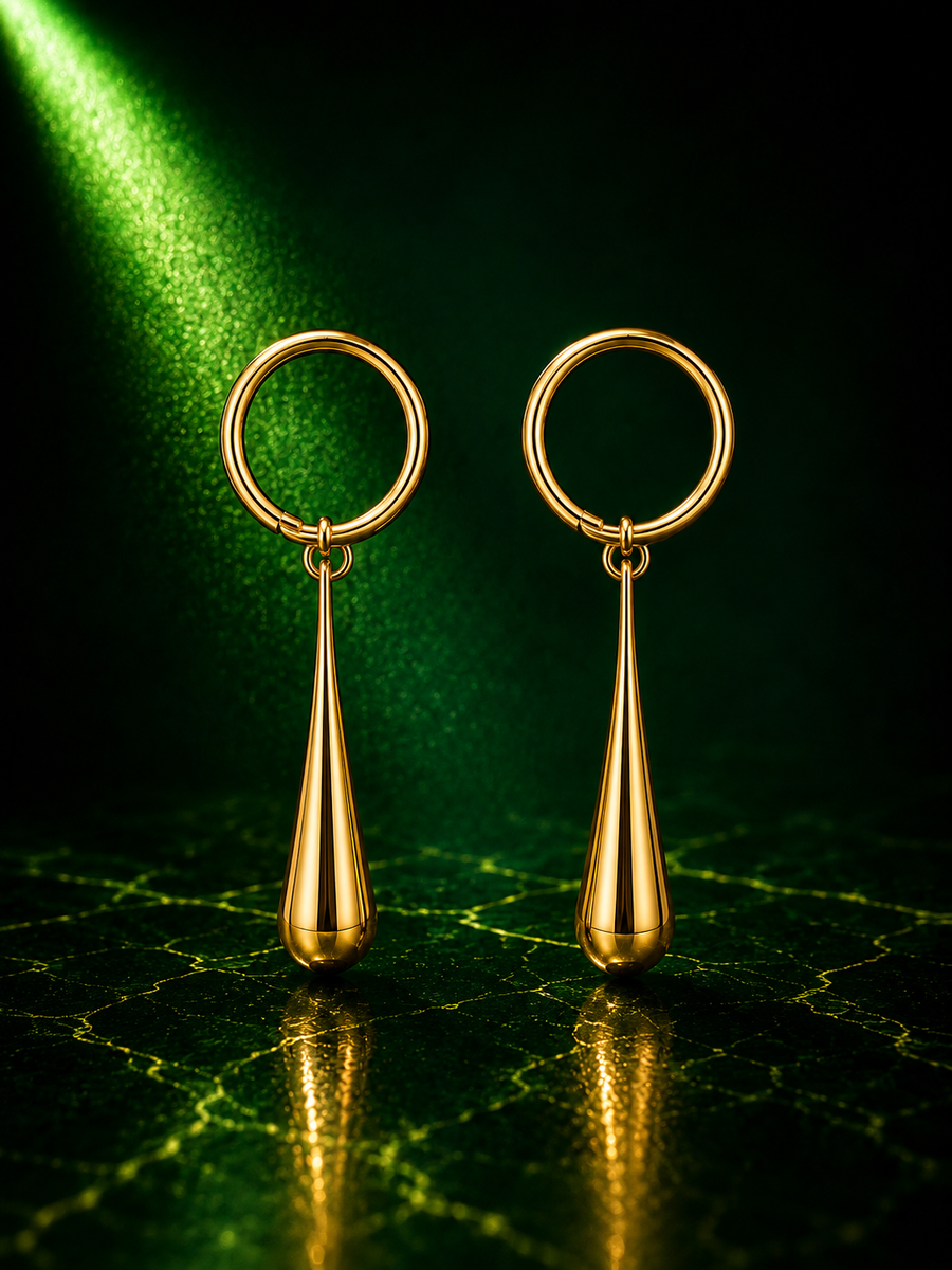 Liquid Gold Drop Earrings